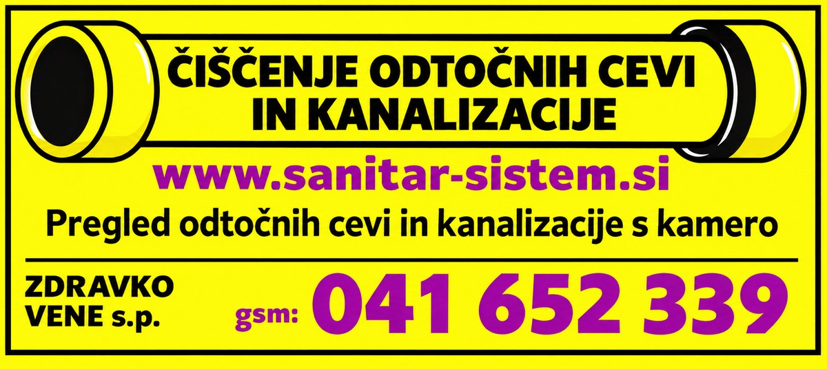Sanitar Sistem – čiščenje odtočnih cevi in kanalizacije